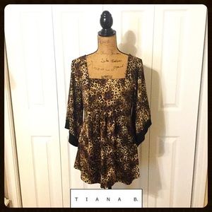 Tiana B. Bell Sleeve Blouse NWOT